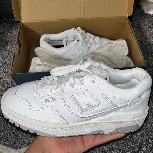 New Balance Kids 550 White Sneakers